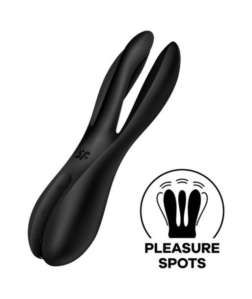 SATISFYER - THREESOME 2 VIBRADOR NEGRO SATISFYER - THREESOME 2 VIBRADOR NEGRO