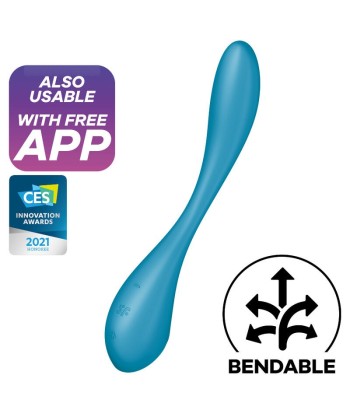 SATISFYER - G-SPOT FLEX 5 MULTI VIBRADOR AZUL