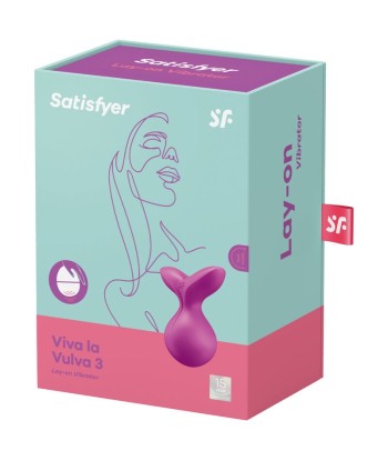 SATISFYER - VIVA LA VULVA 3 VIBRADOR LAY-ON VIOLETA