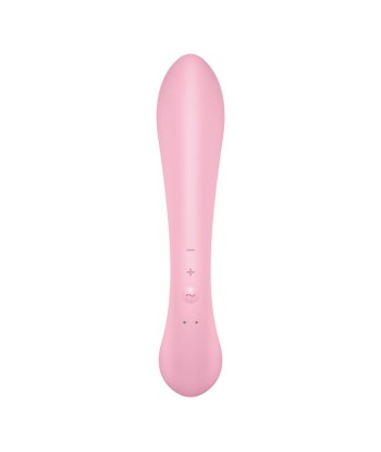 SATISFYER - TRIPLE OH VIBRADOR HÍBRIDO ROSA