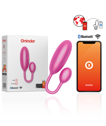 ONINDER - DENVER HUEVO VIBRADOR ROSA 7 X 2.7 CM - APP GRATUITA