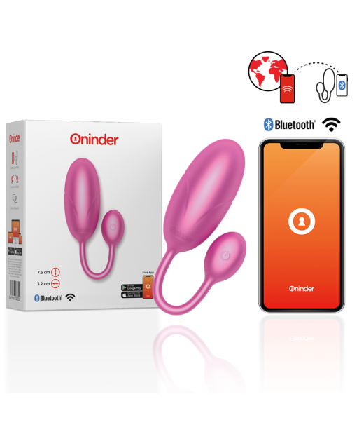 ONINDER - TOKYO HUEVO VIBRADOR ROSA 7.5 X 3.2 CM - APP GRATUITA ONINDER - TOKYO HUEVO VIBRADOR ROSA 7.5 X 3.2 CM - APP GRATUITA