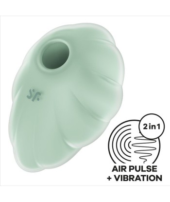 SATISFYER - CLOUD DANCER VERDE VIBRADOR AIR PULSE