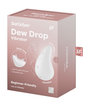 SATISFYER - DEW DROP VIBRADOR LAY-ON BLANCO
