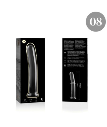 NEBULA SERIES BY IBIZA - MODELO 8 DILDO CRISTAL TRANSPARENTE 14.5 CM -O- 2 CM