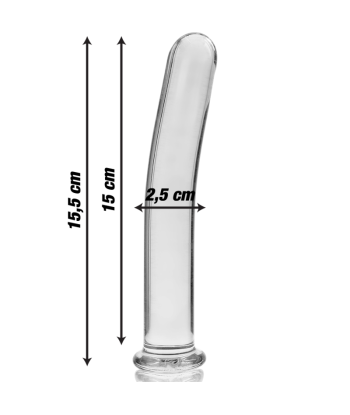 NEBULA SERIES BY IBIZA - MODELO 9 DILDO CRISTAL TRANSPARENTE 15.5 CM -O- 2.5 CM