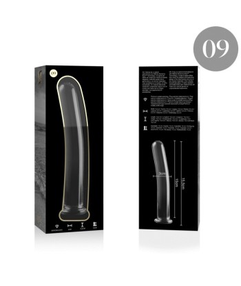 NEBULA SERIES BY IBIZA - MODELO 9 DILDO CRISTAL TRANSPARENTE 15.5 CM -O- 2.5 CM