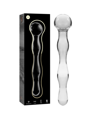 NEBULA SERIES BY IBIZA - MODELO 13 DILDO CRISTAL TRANSPARENTE 18 CM -O- 3.5 CM
