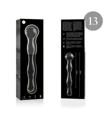 NEBULA SERIES BY IBIZA - MODELO 13 DILDO CRISTAL TRANSPARENTE 18 CM -O- 3.5 CM