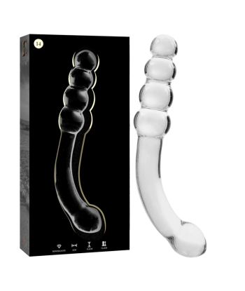 NEBULA SERIES BY IBIZA - MODELO 14 DILDO CRISTAL TRANSPARENTE 18.5 CM -O- 3 CM