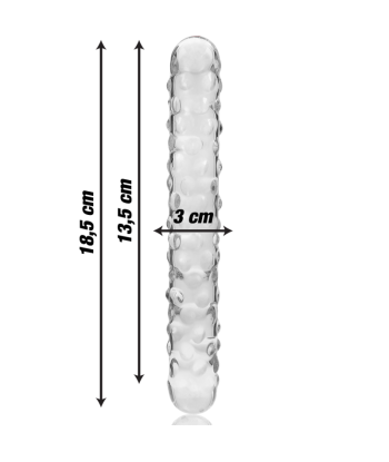 NEBULA SERIES BY IBIZA - MODELO 15 DILDO CRISTAL TRANSPARENTE 18.5 CM -O- 3 CM