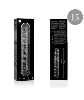 NEBULA SERIES BY IBIZA - MODELO 15 DILDO CRISTAL TRANSPARENTE 18.5 CM -O- 3 CM