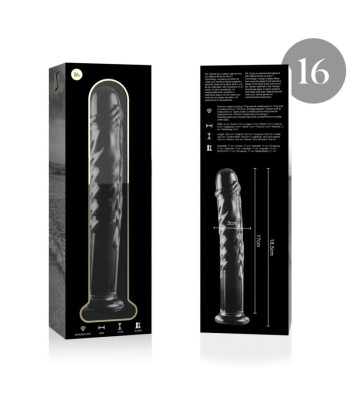 NEBULA SERIES BY IBIZA - MODELO 16 DILDO CRISTAL TRANSPARENTE 18.5 CM -O- 3 CM