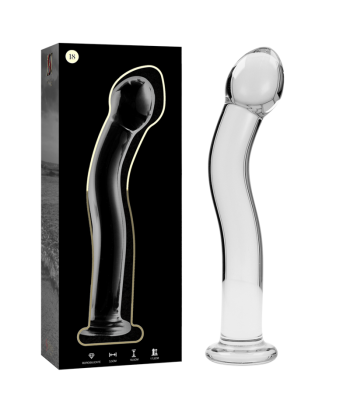 NEBULA SERIES BY IBIZA - MODELO 18 DILDO CRISTAL TRANSPARENTE 18.5 CM -O- 3.5 CM
