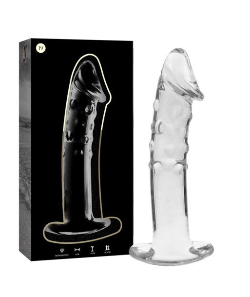 NEBULA SERIES BY IBIZA - MODELO 19 DILDO CRISTAL TRANSPARENTE 18.5 CM -O- 4 CM NEBULA SERIES BY IBIZA - MODELO 19 DILDO CRISTAL TRANSPARENTE 18.5 CM -O- 4 CM