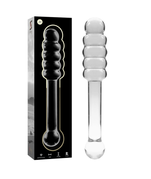 NEBULA SERIES BY IBIZA - MODELO 20 DILDO CRISTAL TRANSPARENTE 20.5 CM -O- 3 CM NEBULA SERIES BY IBIZA - MODELO 20 DILDO CRISTAL TRANSPARENTE 20.5 CM -O- 3 CM