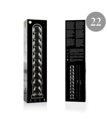 NEBULA SERIES BY IBIZA - MODELO 22 DILDO CRISTAL TRANSPARENTE 21.5 CM -O- 2.5 CM