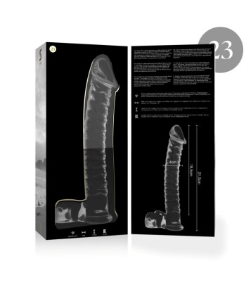 NEBULA SERIES BY IBIZA - MODELO 23 DILDO CRISTAL TRANSPARENTE 21.5 CM -O- 4 CM