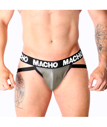 MACHO - MX27GR JOCK CUERO GRIS BEIGE S
