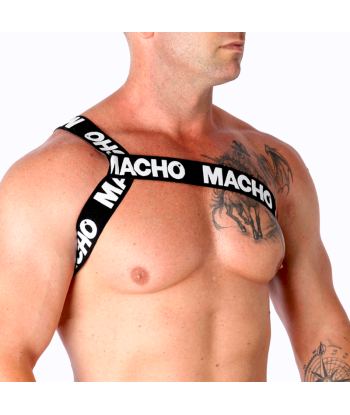 MACHO - ARNÉS ROMANO BLANCO S-M