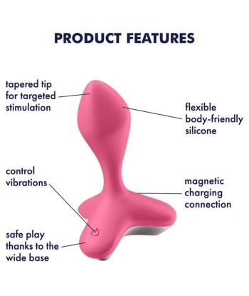 SATISFYER - GAME CHANGER PLUG VIBRADOR ROSA