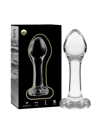 NEBULA SERIES BY IBIZA - MODELO 2 PLUG CRISTAL TRANSPARENTE 11 CM -O- 3.5 CM