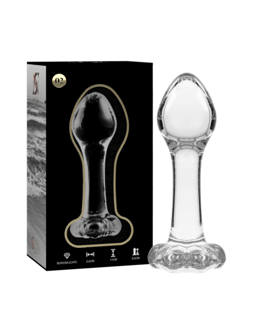 NEBULA SERIES BY IBIZA - MODELO 2 PLUG CRISTAL TRANSPARENTE 11 CM -O- 3.5 CM NEBULA SERIES BY IBIZA - MODELO 2 PLUG CRISTAL TRANSPARENTE 11 CM -O- 3.5 CM