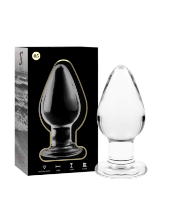 NEBULA SERIES BY IBIZA - MODELO 3 PLUG CRISTAL TRANSPARENTE 11 CM -O- 5 CM