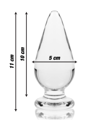 NEBULA SERIES BY IBIZA - MODELO 4 PLUG CRISTAL TRANSPARENTE 11 CM -O- 5 CM