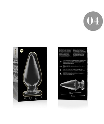NEBULA SERIES BY IBIZA - MODELO 4 PLUG CRISTAL TRANSPARENTE 11 CM -O- 5 CM