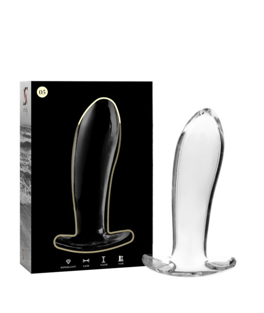 NEBULA SERIES BY IBIZA - MODELO 5 PLUG CRISTAL TRANSPARENTE 12.5 CM -O- 3.5 CM NEBULA SERIES BY IBIZA - MODELO 5 PLUG CRISTAL TRANSPARENTE 12.5 CM -O- 3.5 CM