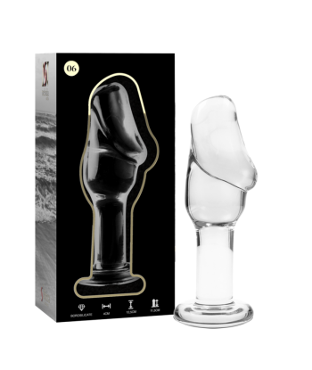 NEBULA SERIES BY IBIZA - MODELO 6 PLUG CRISTAL TRANSPARENTE 12.5 CM -O- 4 CM