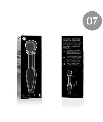 NEBULA SERIES BY IBIZA - MODELO 7 PLUG CRISTAL TRANSPARENTE 13.5 CM -O- 3 CM