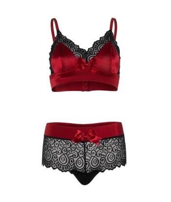 LEG AVENUE - SET DOS PIEZAS ROJO Y NEGRO L-XL
