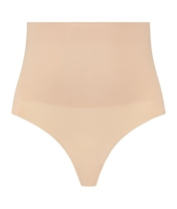 BYE-BRA - FAJA SIN COSTURAS ESTILO TANGA BEIGE TALLA S