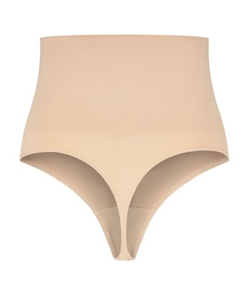 BYE-BRA - FAJA SIN COSTURAS ESTILO TANGA BEIGE TALLA S