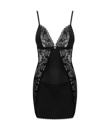 OBSESSIVE - MADERRIS CHEMISE and TANGA M-L