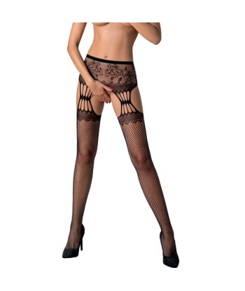 PASSION - S027 MEDIAS CON LIGUERO NEGRO TALLA ÚNICA