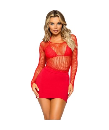 LEG AVENUE - CAMISETA RED MANGA LARGA NEGRO