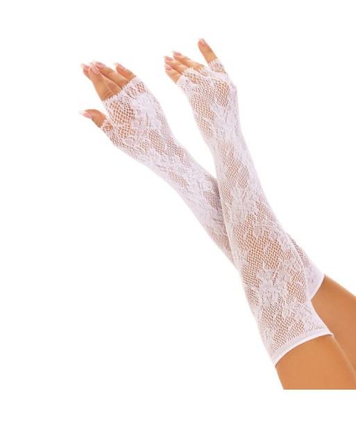 LEG AVENUE - GUANTES SIN DEDOS RED FLORAL NEGRO LEG AVENUE - GUANTES SIN DEDOS RED FLORAL NEGRO